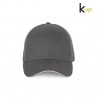 Kapa s šiltom K-UP K185 z ukrivljenim šiltom in nastavljivim zapenjanjem iz 100 % bombaža