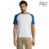 SOL'S Funky dvobarvna delovna majica z raglan rokavi