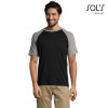 SOL'S Funky dvobarvna delovna majica z raglan rokavi