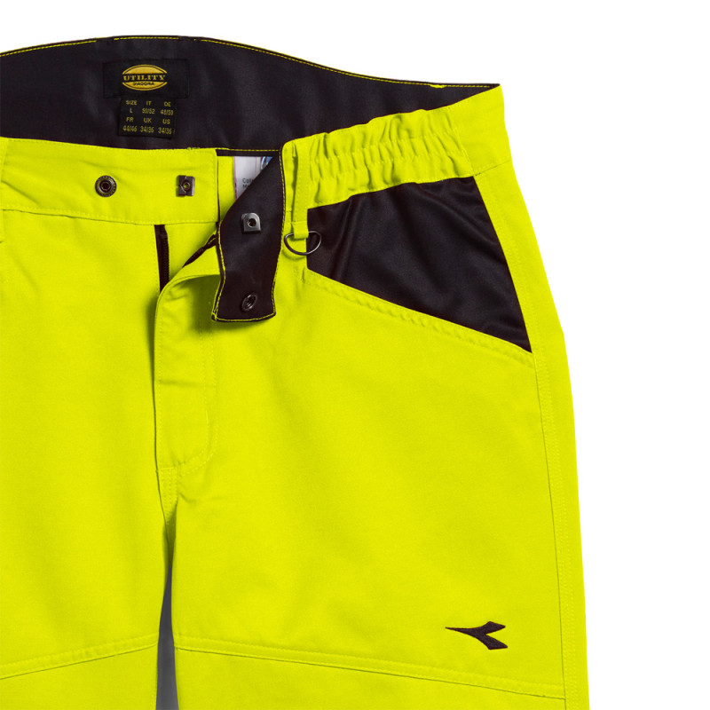 Diadora HV EN 20471-2013 2 702.176235, Delovna oblačila, Dobrovidna delovna oblačila, Dobrovidne delovne hlače, Dobrovidne delovne hlače do pasu