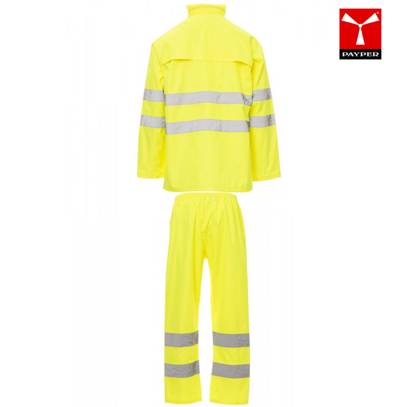 Payper dobrovidna dežna obleka Hi-Vi RAINSET, Dobrovidna delovna oblačila, Dobrovidna dežna oblačila, Dobrovidni dežni kombinezoni