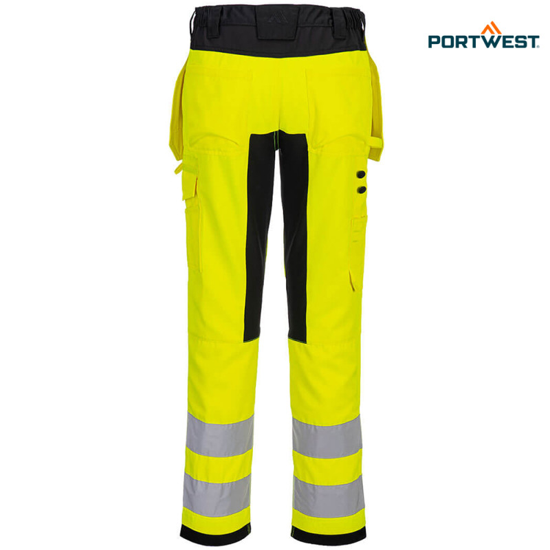 Portwest dobrovidne delovne hlače CD889 WX2 Hi-Vis Eco, Dobrovidna delovna oblačila, Dobrovidne delovne hlače, Dobrovidne delovne hlače do pasu