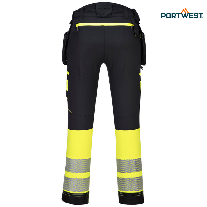 Portwest dobrovidne delovne hlače DX445 DX4 Hi-Vis razred 1, Dobrovidna delovna oblačila, Dobrovidne delovne hlače, Dobrovidne delovne hlače do pasu