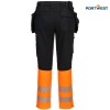 Portwest dobrovidne delovne hlače DX457 DX4 Hi-Vis, Dobrovidna delovna oblačila, Dobrovidne delovne hlače, Dobrovidne delovne hlače do pasu