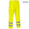Portwest dobrovidne delovne hlače Hi-Vis E046, Dobrovidna delovna oblačila, Dobrovidne delovne hlače, Dobrovidne delovne hlače do pasu
