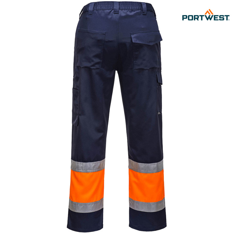 Portwest dobrovidne delovne hlače E049 Service Hi-Vis Razred 1, Dobrovidna delovna oblačila, Dobrovidne delovne hlače, Dobrovidne delovne hlače do pasu