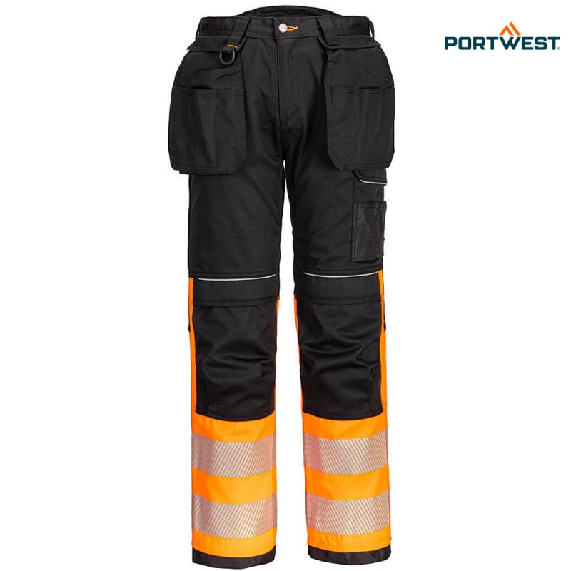 Portwest dobrovidne delovne hlače PW307 PW3 Hi-Vis razred 1, Dobrovidna delovna oblačila, Dobrovidne delovne hlače, Dobrovidne delovne hlače do pasu