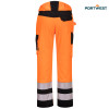 Portwest dobrovidne delovne hlače PW241 PW2 Hi-Vis, Dobrovidna delovna oblačila, Dobrovidne delovne hlače, Dobrovidne delovne hlače do pasu
