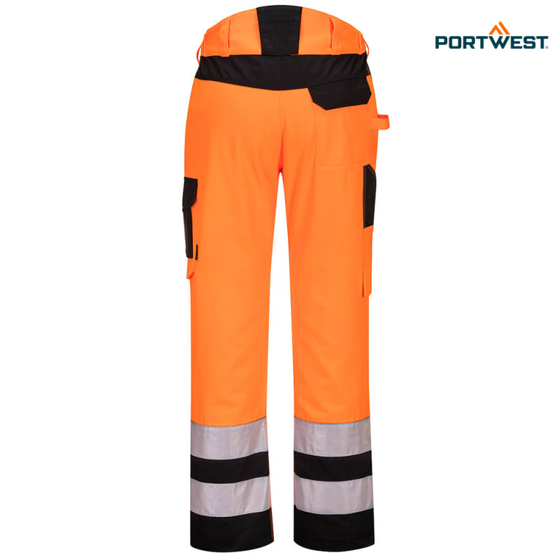 Portwest dobrovidne delovne hlače PW241 PW2 Hi-Vis, Dobrovidna delovna oblačila, Dobrovidne delovne hlače, Dobrovidne delovne hlače do pasu