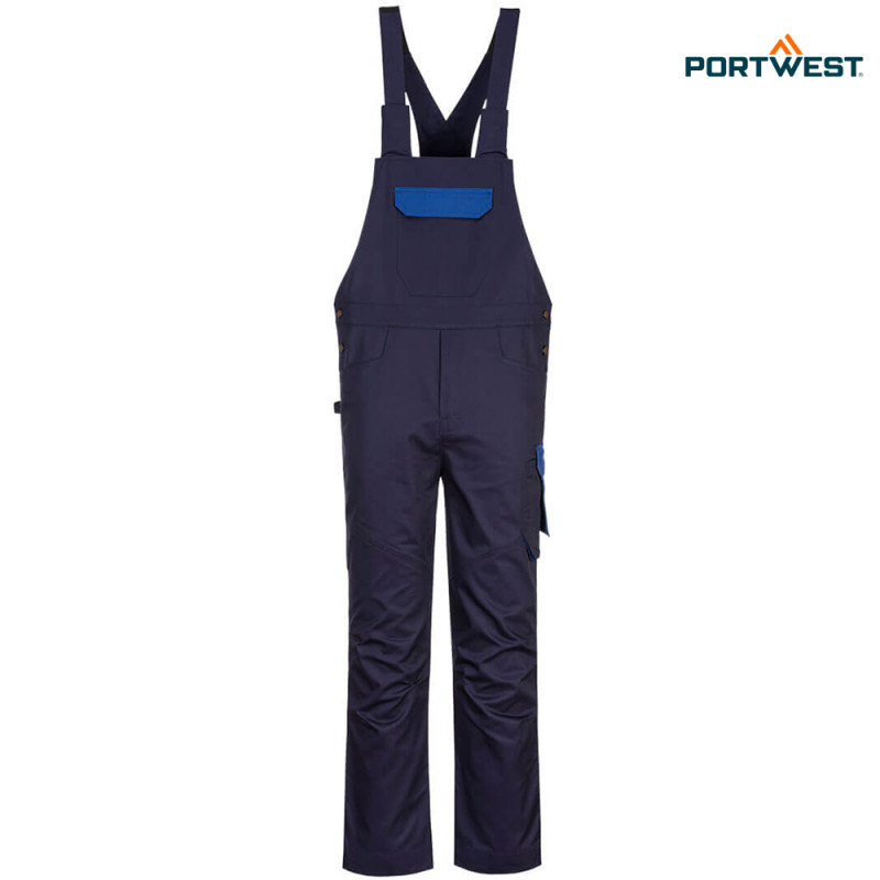 Portwest delovne hlače z naramnicami PW243 - PW2, Delovna oblačila, Delovne hlače z naramnicami