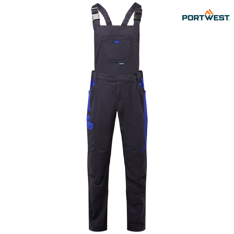 Portwest delovne hlače za industrijsko pranje T746 - WX3, Delovna oblačila, Delovne hlače z naramnicami