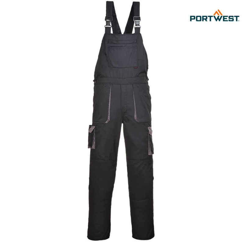 Portwest delovne hlače z naramnicami TX12, Delovna oblačila, Delovne hlače z naramnicami