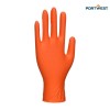 Portwest A930 Orange HD nitrilne rokavice s tehnologijo Crystal Grip Portwest A930 Orange HD nitrilne rokavice za enkratno uporabo 7 mil