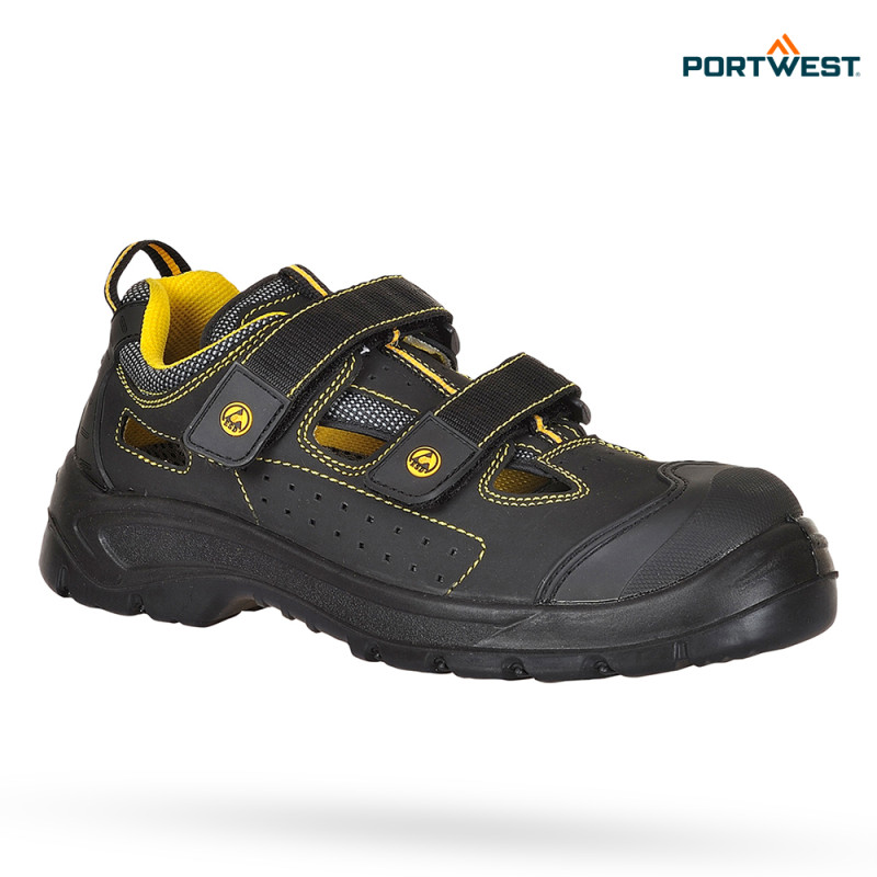 Portwest FC04 - Sandali S1P Compositelite ESD SR FO, Delovna obutev, Nizki delovni čevlji, Delovni sandali, Ženski delovni čevlji, S1 / S1P, ESD