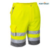 Portwest delovne kratke hlače E043 Hi-Vis, Dobrovidna delovna oblačila, Dobrovidne delovne hlače, Dobrovidne delovne kratke hlače