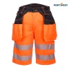 Portwest delovne kratke hlače PW343 PW3 Hi-Vis, Dobrovidna delovna oblačila, Dobrovidne delovne hlače, Dobrovidne delovne kratke hlače