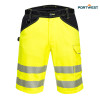 Portwest delovne kratke hlače PW348 PW3 Hi-Vis, Dobrovidna delovna oblačila, Dobrovidne delovne hlače, Dobrovidne delovne kratke hlače
