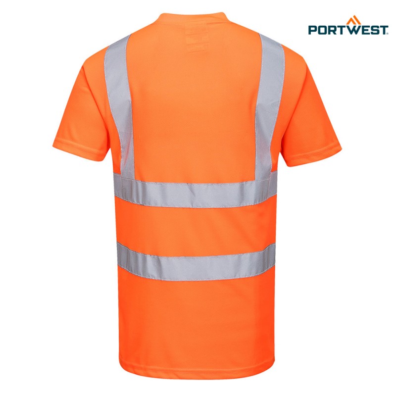 Portwest dobrovidna delovna majica RT23 Hi-Vis, Dobrovidna delovna oblačila, Dobrovidne delovne majice, Dobrovidne majice s kratkimi rokavi
