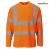 Portwest dobrovidna delovna majica S278 Hi-Vis, Dobrovidna delovna oblačila, Dobrovidne delovne majice, Dobrovidne majice z dolgimi rokavi