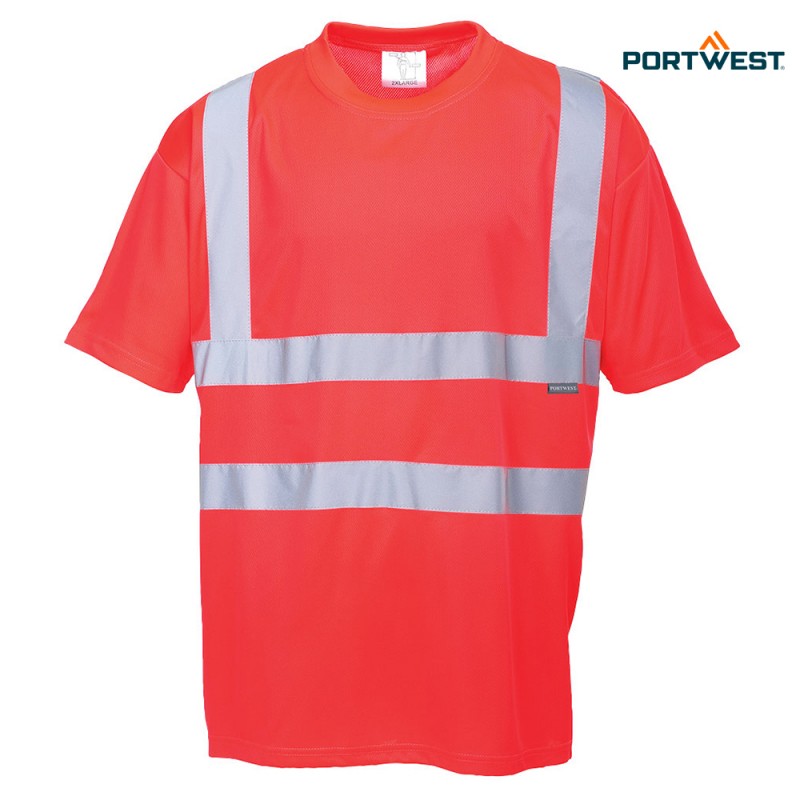 Portwest dobrovidna delovna majica S478 Hi-Vis, Dobrovidna delovna oblačila, Dobrovidne delovne majice, Dobrovidne majice s kratkimi rokavi