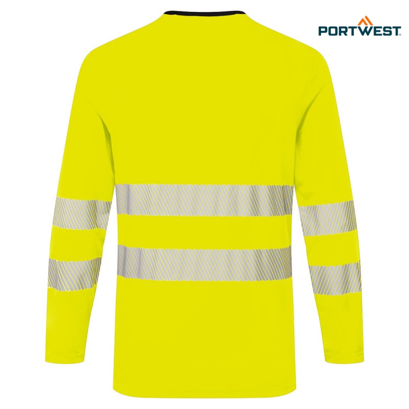 Portwest dobrovidna delovna majica DX416 Hi-Vis DX4, Dobrovidna delovna oblačila, Dobrovidne delovne majice, Dobrovidne majice z dolgimi rokavi
