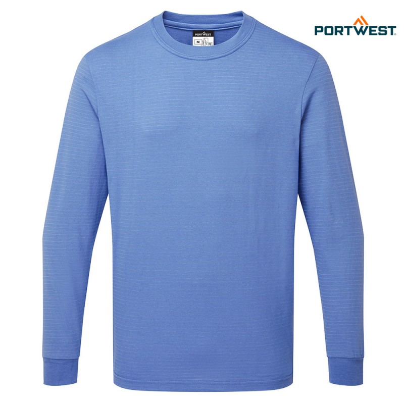 Portwest delovna ESD majica AS22 antistatična, Delovna oblačila, Delovne majice z dolgimi rokavi, Delovne majice