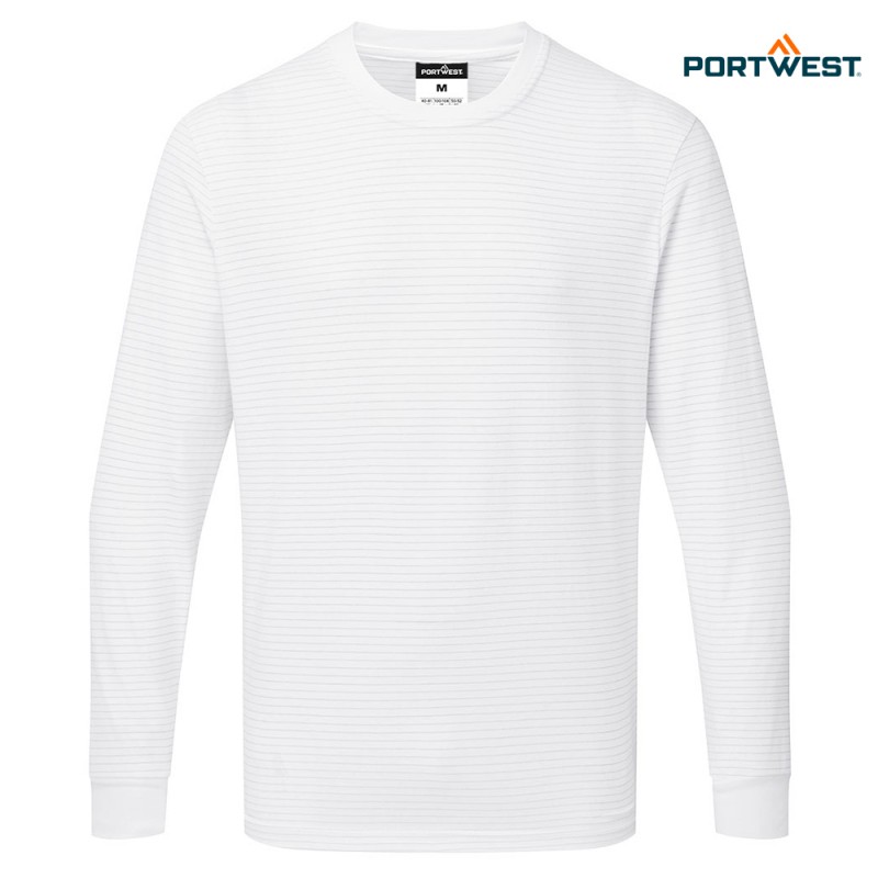 Portwest delovna ESD majica AS22 antistatična, Delovna oblačila, Delovne majice z dolgimi rokavi, Delovne majice