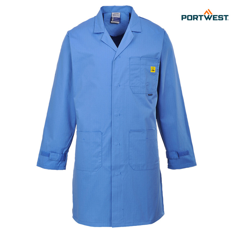 Portwest delovni plašč AS10 - antistatičen ESD, Delovna oblačila, Delovni plašči