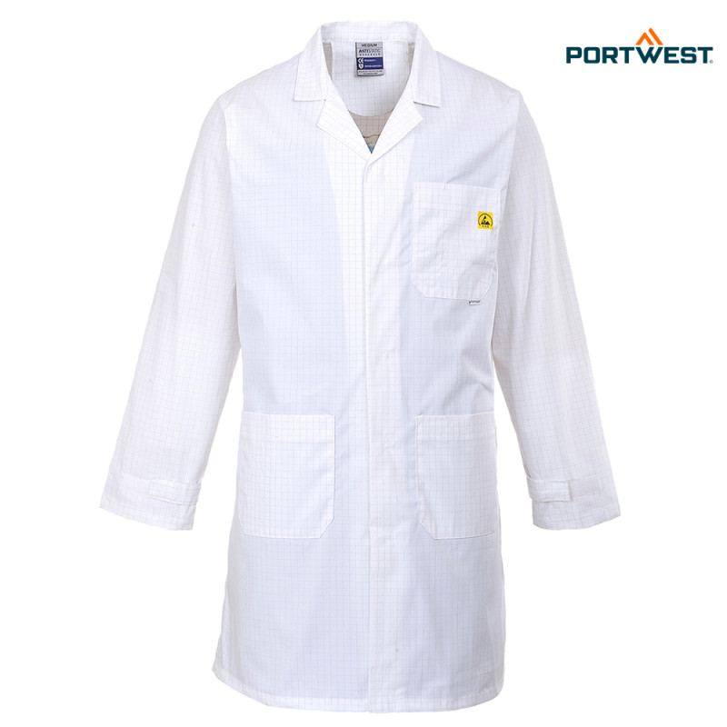 Portwest delovni plašč AS10 - antistatičen ESD, Delovna oblačila, Delovni plašči