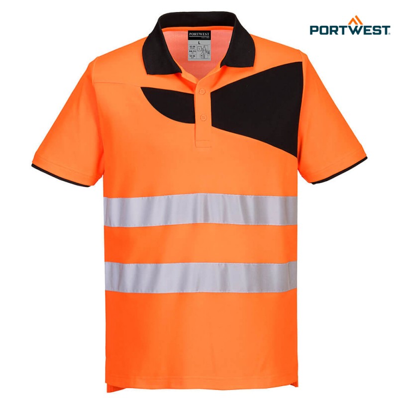 Portwest dobrovidna delovna polo majica PW212 Hi-Vis PW2, Dobrovidna delovna oblačila, Dobrovidne delovne majice, Dobrovidne polo majice