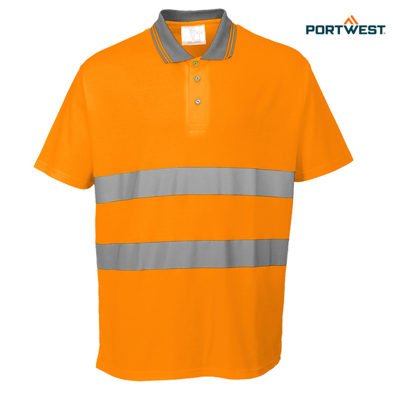 Portwest dobrovidna delovna polo majica S171 Hi-Vis, Dobrovidna delovna oblačila, Dobrovidne delovne majice, Dobrovidne polo majice
