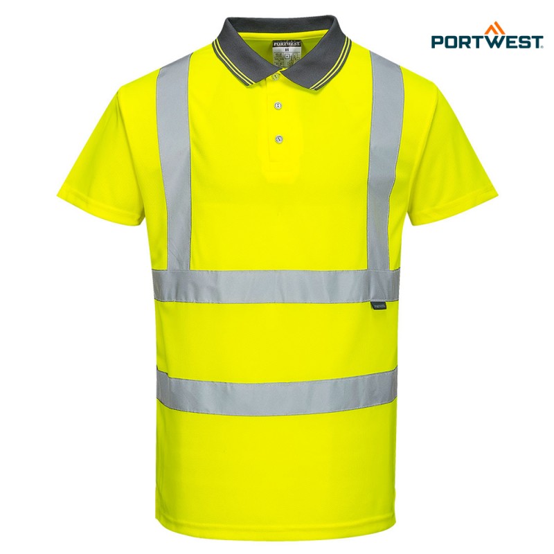 Portwest dobrovidna delovna polo majica S477 Hi-Vis, Dobrovidna delovna oblačila, Dobrovidne delovne majice, Dobrovidne polo majice