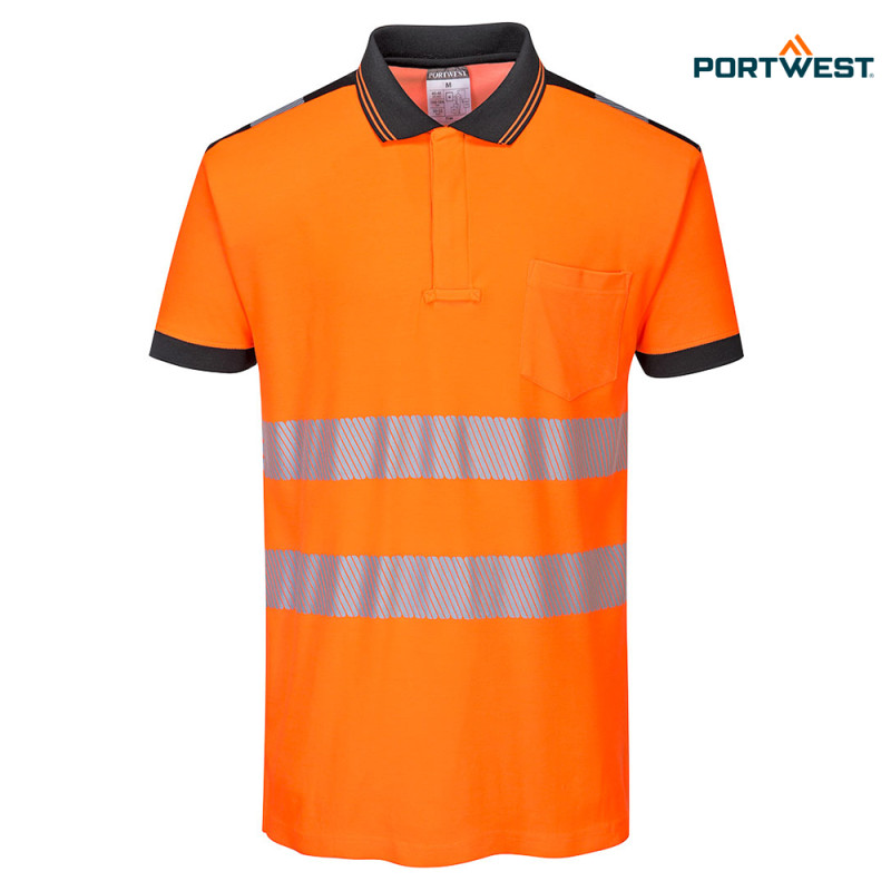 Portwest dobrovidna delovna polo majica T180 PW3 Hi-Vis, Dobrovidna delovna oblačila, Dobrovidne delovne majice, Dobrovidne polo majice