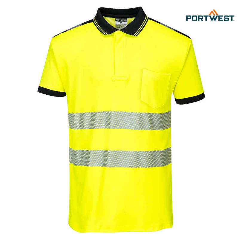 Portwest dobrovidna delovna polo majica T180 PW3 Hi-Vis, Dobrovidna delovna oblačila, Dobrovidne delovne majice, Dobrovidne polo majice