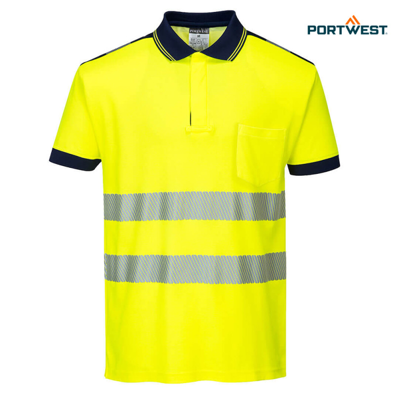 Portwest dobrovidna delovna polo majica T180 PW3 Hi-Vis, Dobrovidna delovna oblačila, Dobrovidne delovne majice, Dobrovidne polo majice