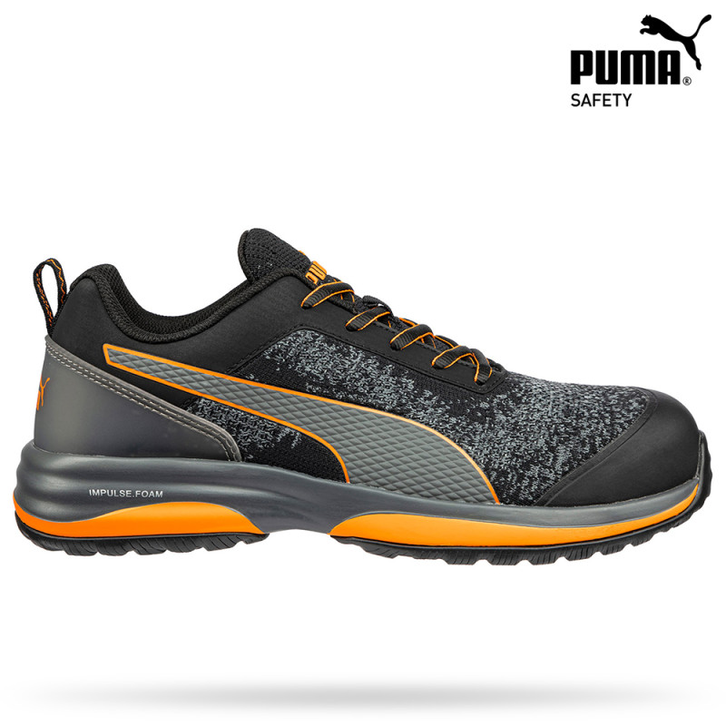 Puma 64.452 / 64.454 / 64.455 CHARGE ORANGE LOW S1P ESD HRO SRC, Delovna obutev, Nizki delovni čevlji, Ženski delovni čevlji, S1 / S1P, ESD