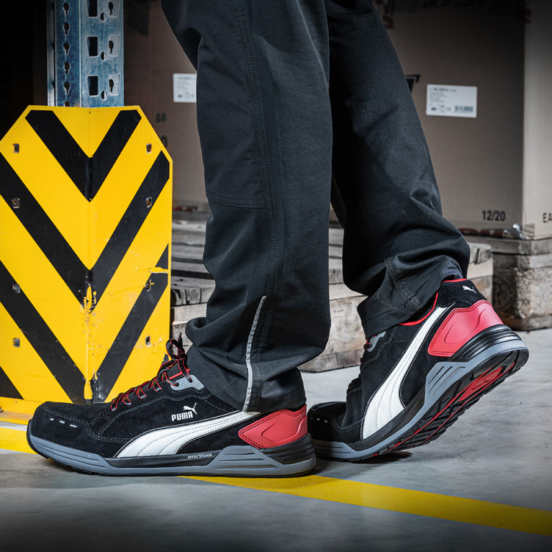 Puma 64.463 / 64.461 / 64.465 AIRTWIST BLACK LOW S3 ESD HRO SRC, Delovna obutev, Nizki delovni čevlji, S3, ESD