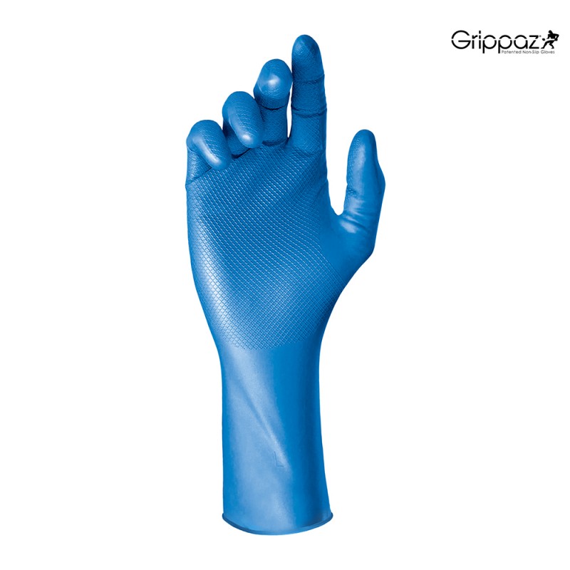 Grippaz 306DB nitrilne rokavice 6 mil s Fish Scale oprijemom Grippaz 306DB nitrilne rokavice 30 cm