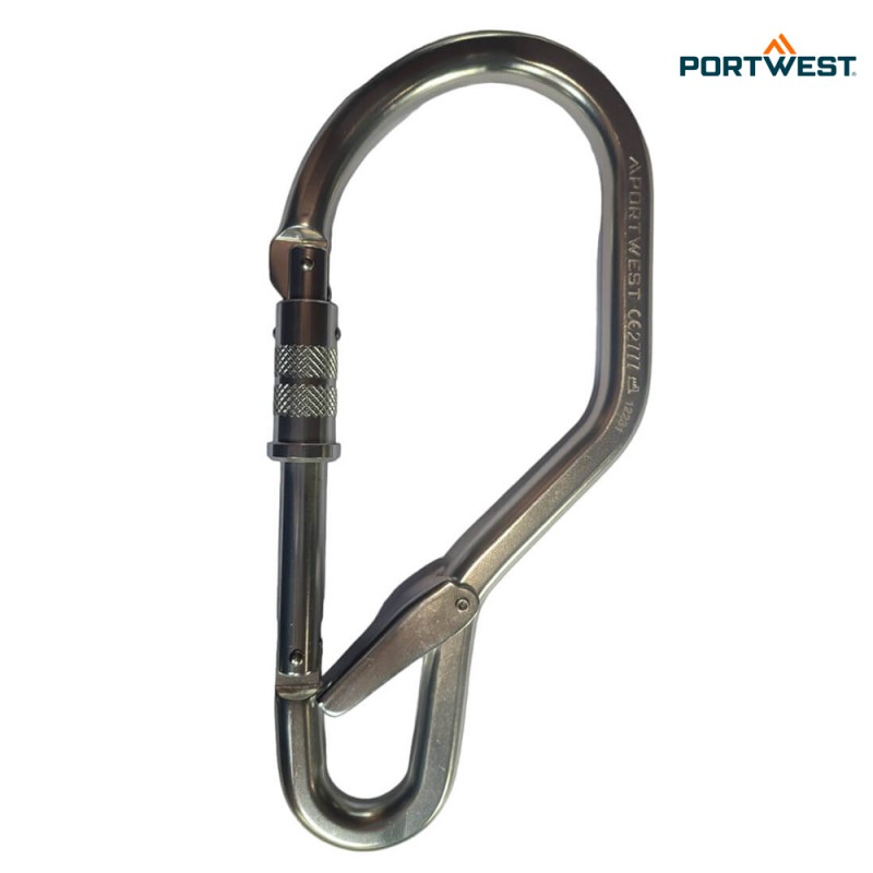 Portwest aluminijasti kavelj Tower FP37, Delo na višini, Karabini