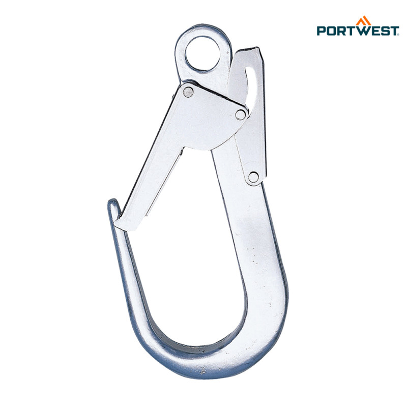 Portwest kavelj za pritrditev na gradbeni oder FP35, Delo na višini, Karabini