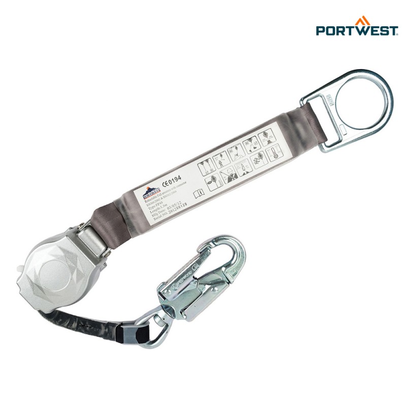 Portwest samonavijalni varnostni trak 1,35 m FP48, Delo na višini, Varovalne vrvi, Samopovratni varovalni sistem