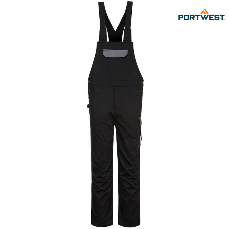 Portwest delovne hlače z naramnicami PW243 - PW2, Delovna oblačila, Delovne hlače z naramnicami