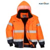 Portwest C465 bomber 3-v-1 Hi-Vis , Delovna oblačila, Delovne jakne in bunde