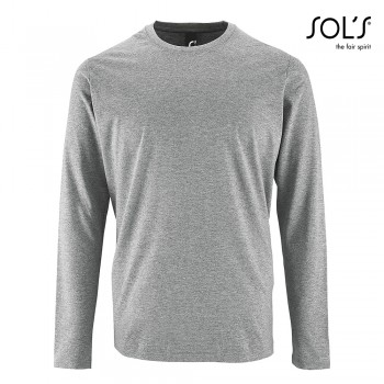 SOL'S delovna majica Imperial LSL z dolgimi rokavi