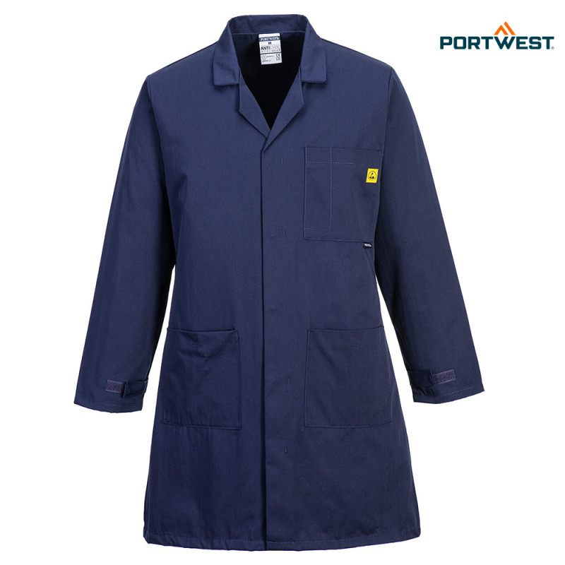 Portwest delovni plašč AS10 - antistatičen ESD, Delovna oblačila, Delovni plašči