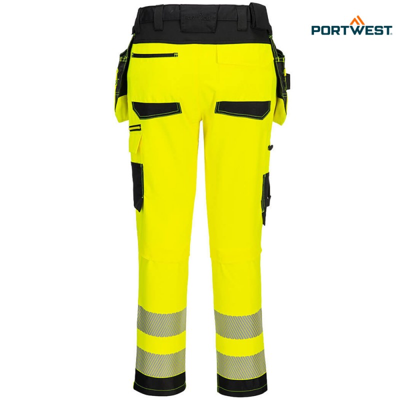 Portwest dobrovidne delovne hlače DX454 DX4 Hi-Vis Craft, Dobrovidna delovna oblačila, Dobrovidne delovne hlače, Dobrovidne delovne hlače do pasu