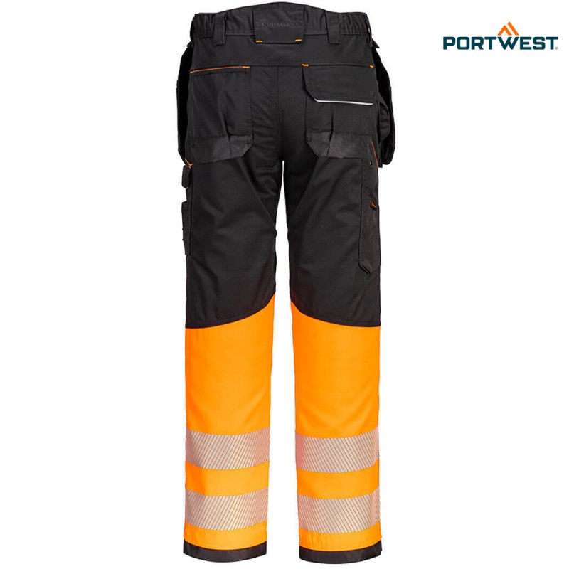 Portwest dobrovidne delovne hlače PW307 PW3 Hi-Vis razred 1, Dobrovidna delovna oblačila, Dobrovidne delovne hlače, Dobrovidne delovne hlače do pasu
