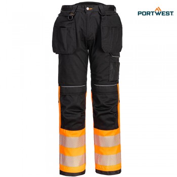 Portwest dobrovidne delovne hlače PW307 PW3 Hi-Vis razred 1