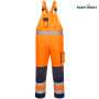 Portwest dobrovidne delovne hlače z naramnicami TX52 Hi-Vis Portwest dobrovidne delovne hlače z naramnicami TX52 Hi-Vis