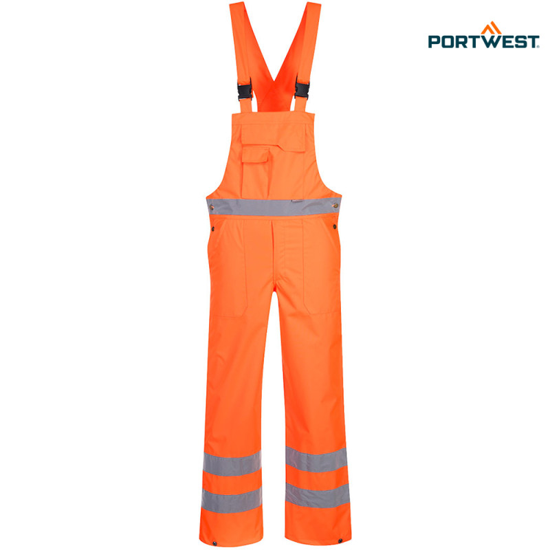 Portwest dobrovidne dežne delovne hlače S388 Hi-Vis, Dobrovidna delovna oblačila, Dobrovidne delovne hlače, Dobrovidne dežne hlače
